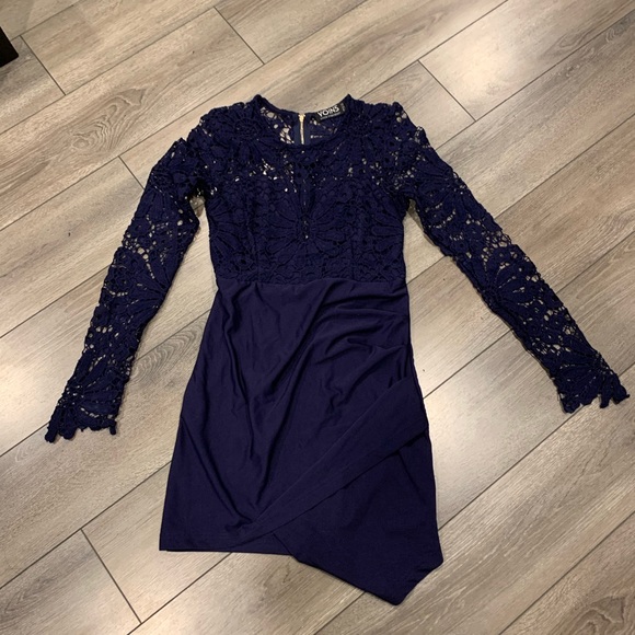 Navy blue mini dress - Picture 1 of 2